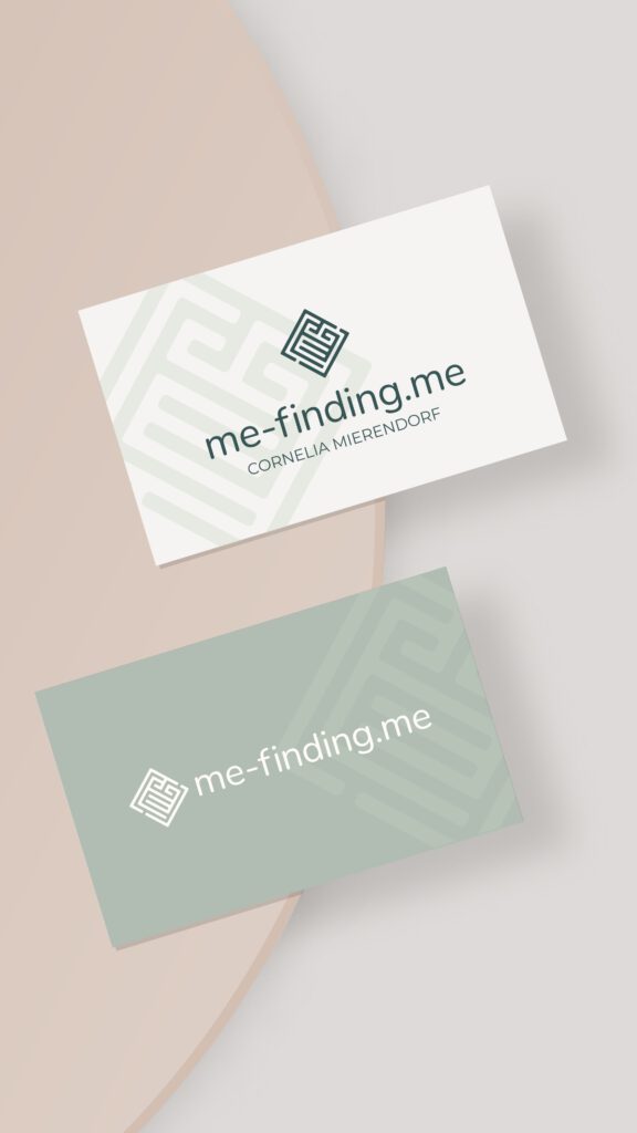 Bild von Visitenkarten me-finding.me